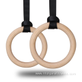 Wooden Adjustable Straps Gymnastic Rings